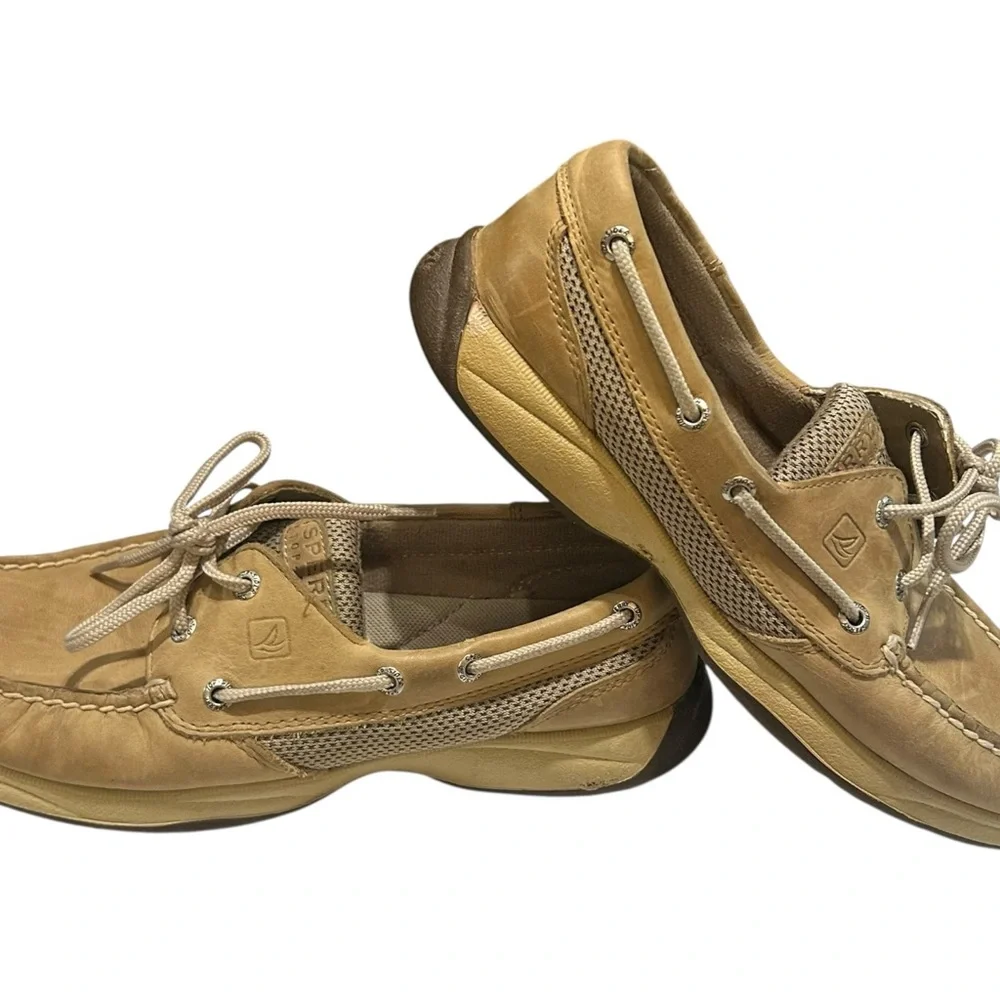 Sperry Tan and Brown Boat Shoes